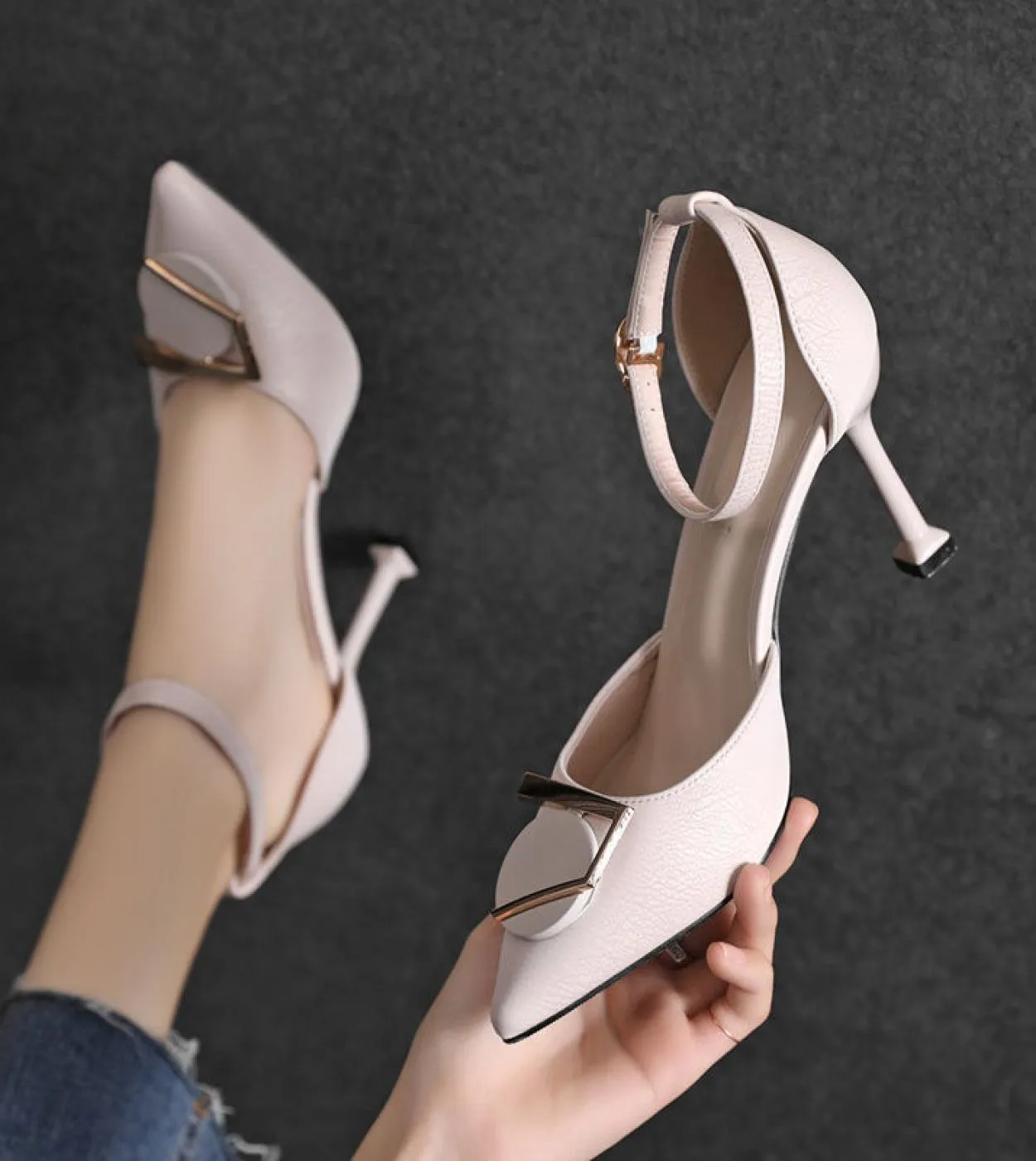 2022 Comfortable New Super Heel Sandals Ladies Platform Sandals Summer 2022 Bandage Chunky Heel Gladiator Sandals Party