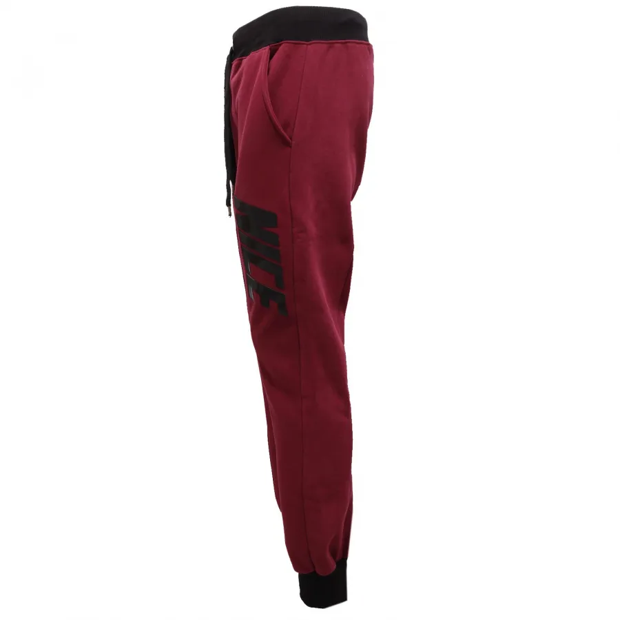 9483V  pantalone tuta uomo NICEBRAND bordeaux trouser sweatpant men