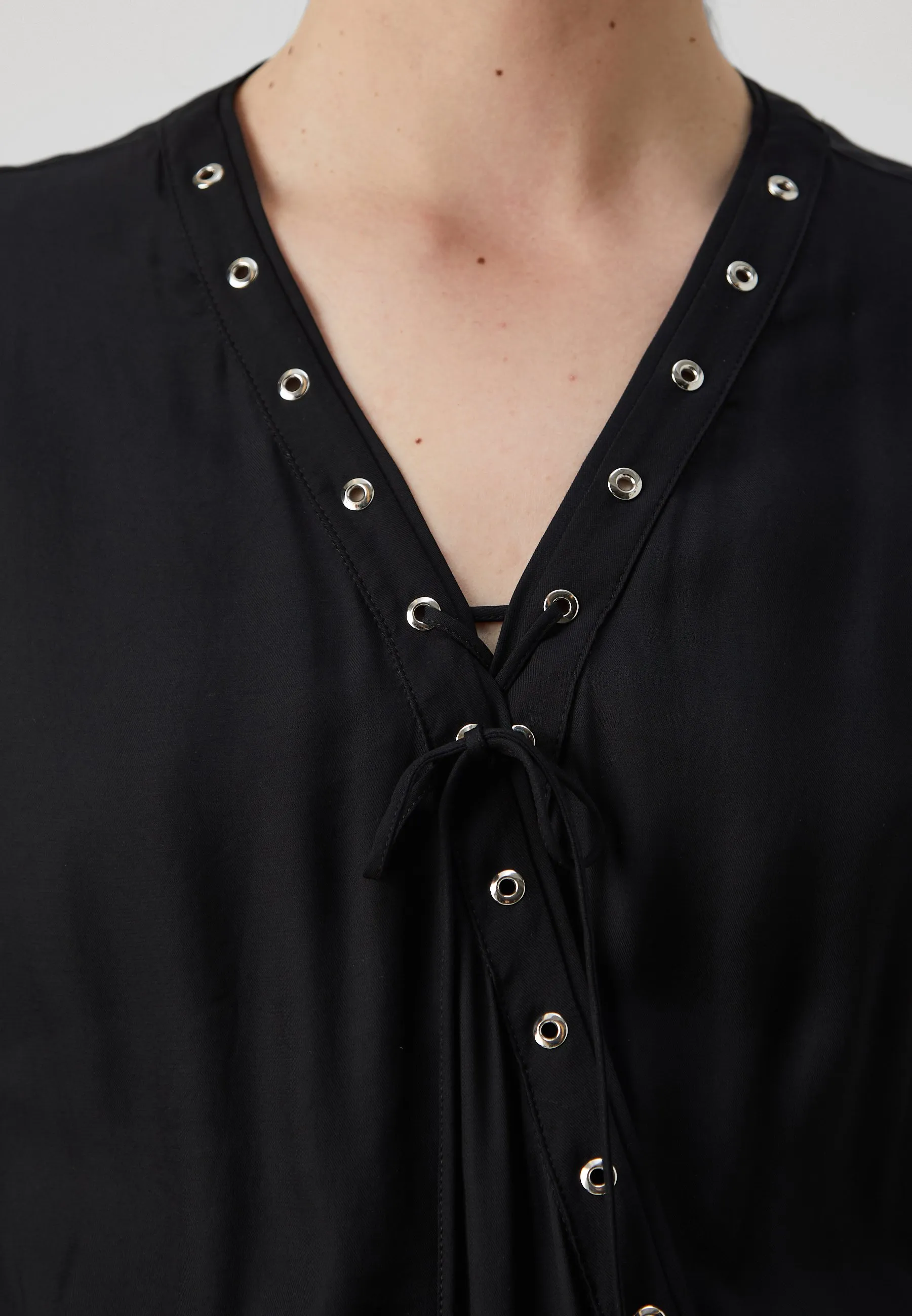 ABITO CON OCCHIELLI  - Vestito lungo