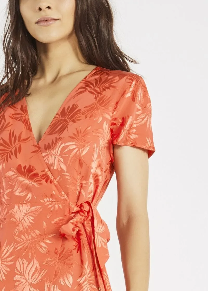 Abito in jacquard floreale