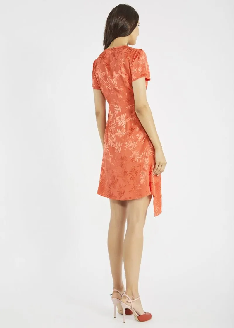 Abito in jacquard floreale