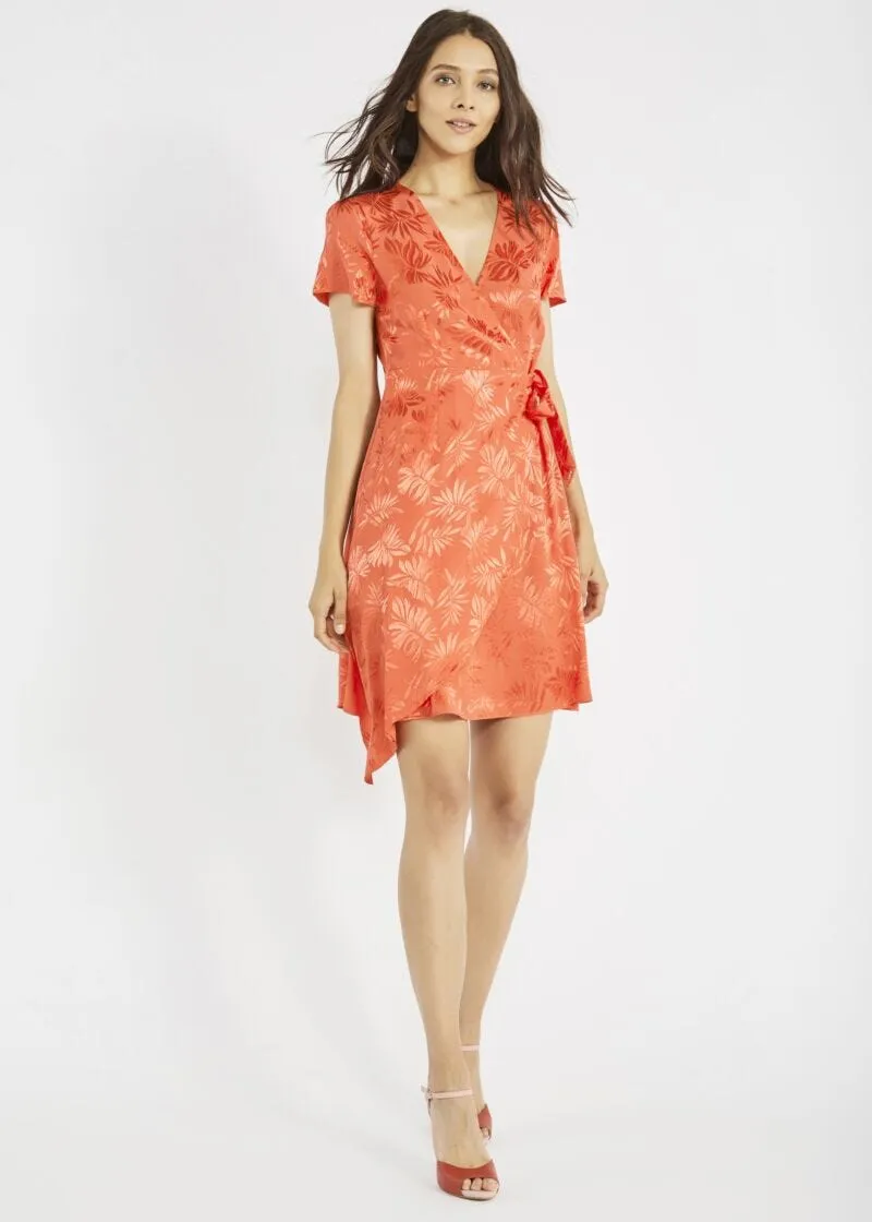 Abito in jacquard floreale