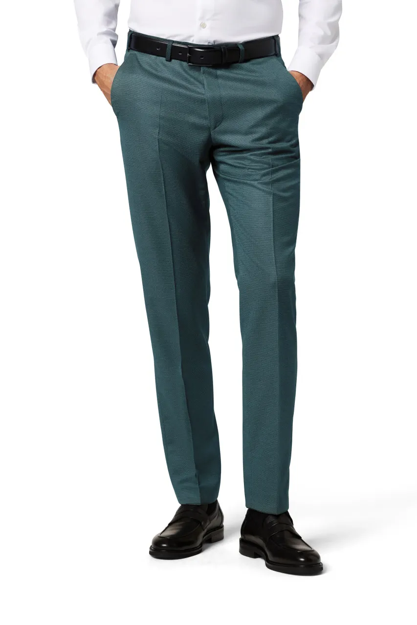 Abito verde digel drop quattro corto lana reda 110's