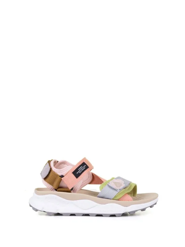 Active sandals in technical fabric with Velcro