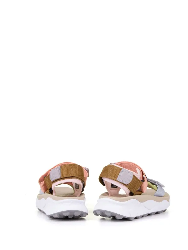 Active sandals in technical fabric with Velcro