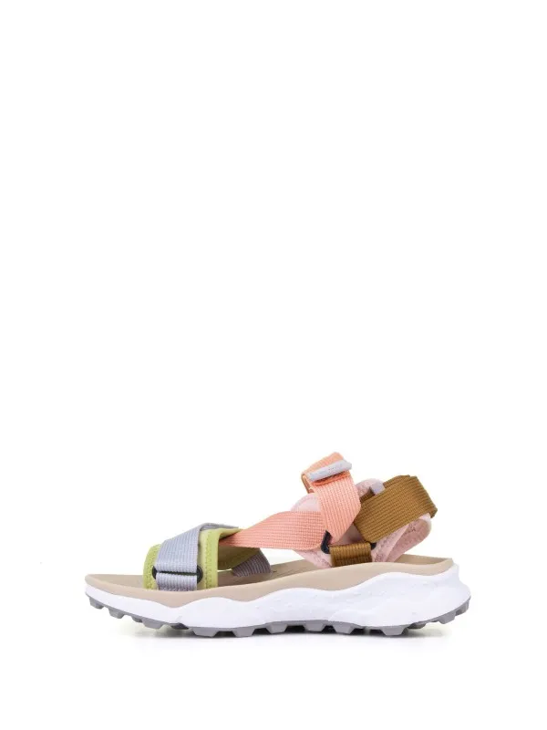 Active sandals in technical fabric with Velcro