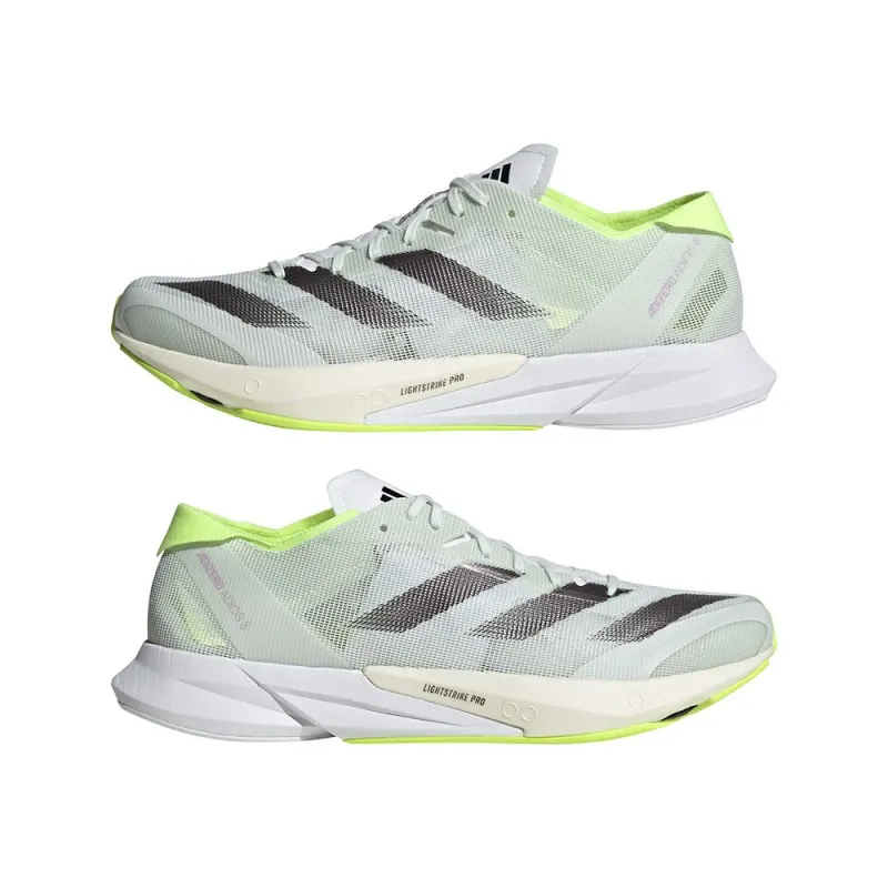 ADIDAS Adizero Adios 8 Grigio Verde - Scarpe Running Uomo