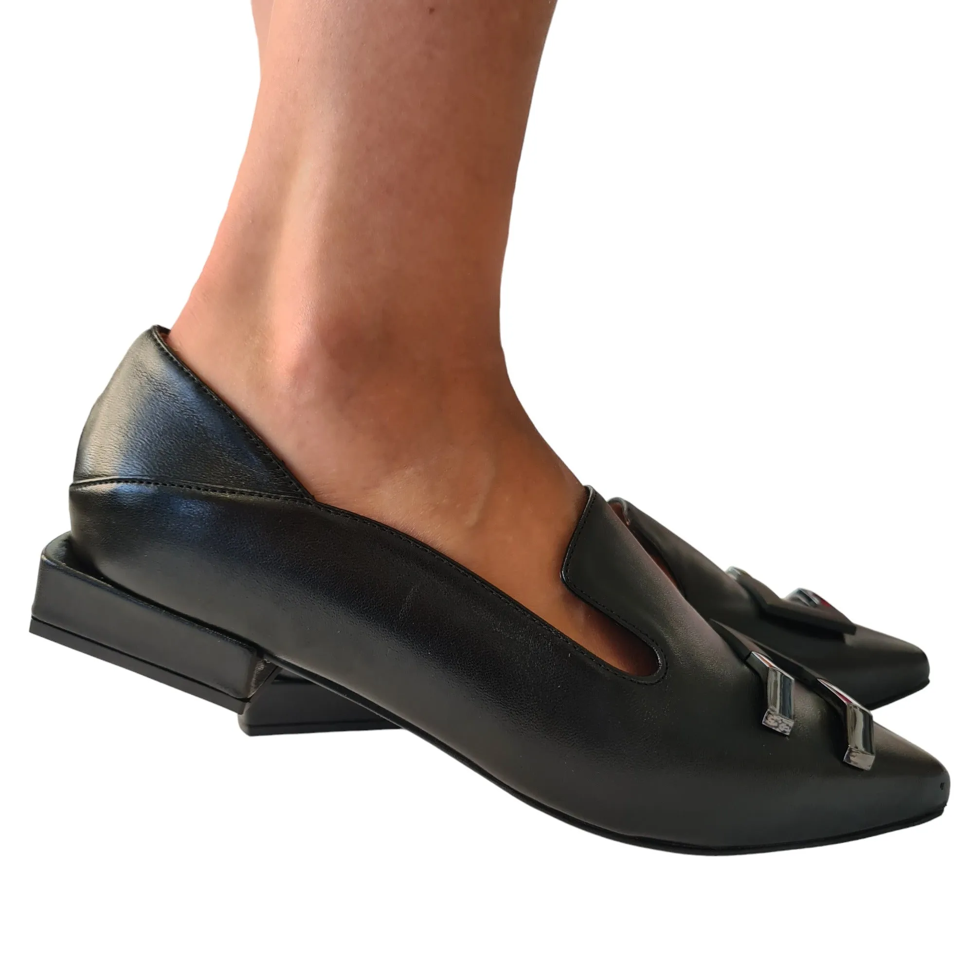 Andrea Pinto Mocassino Donna  Pelle Nero Rif.902