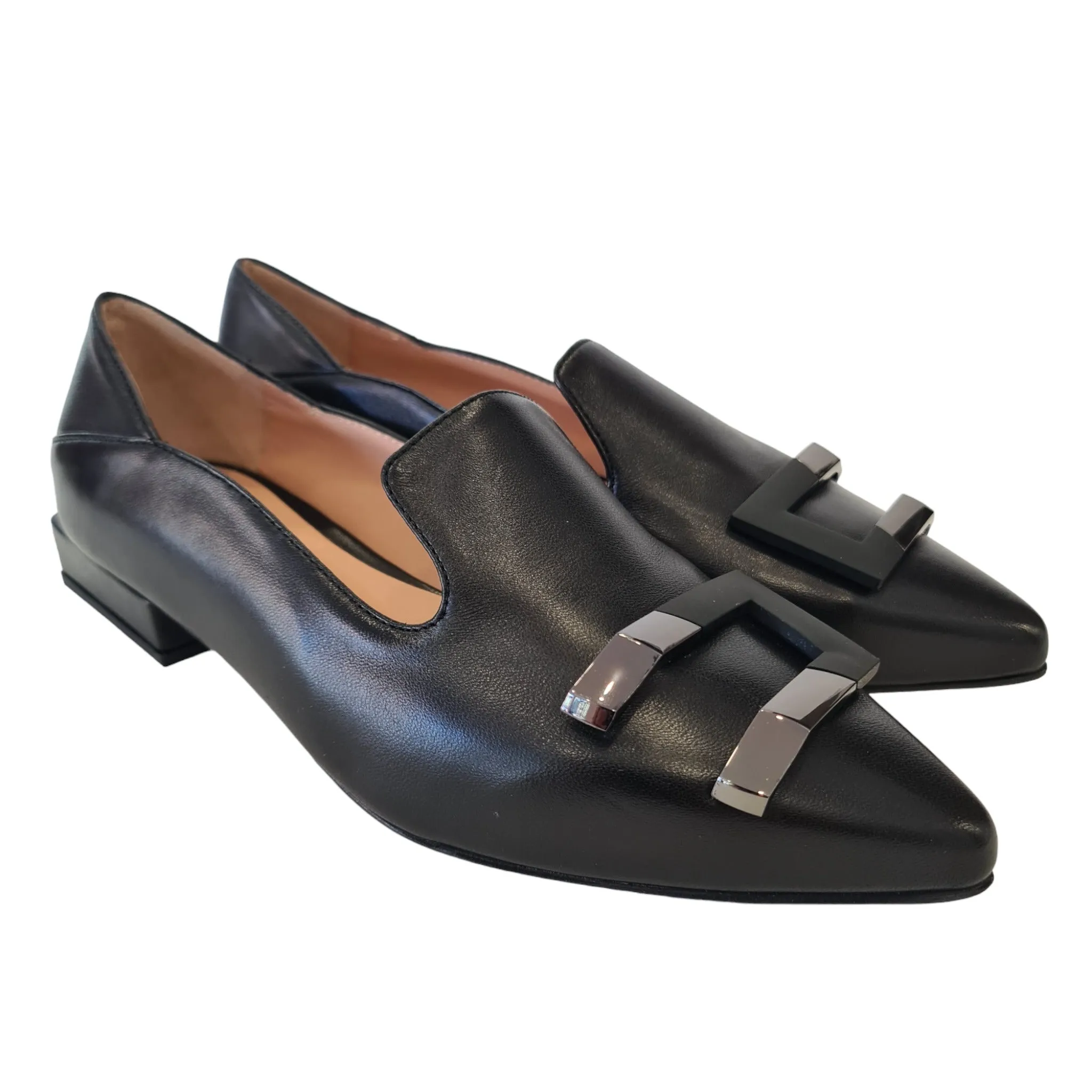Andrea Pinto Mocassino Donna  Pelle Nero Rif.902