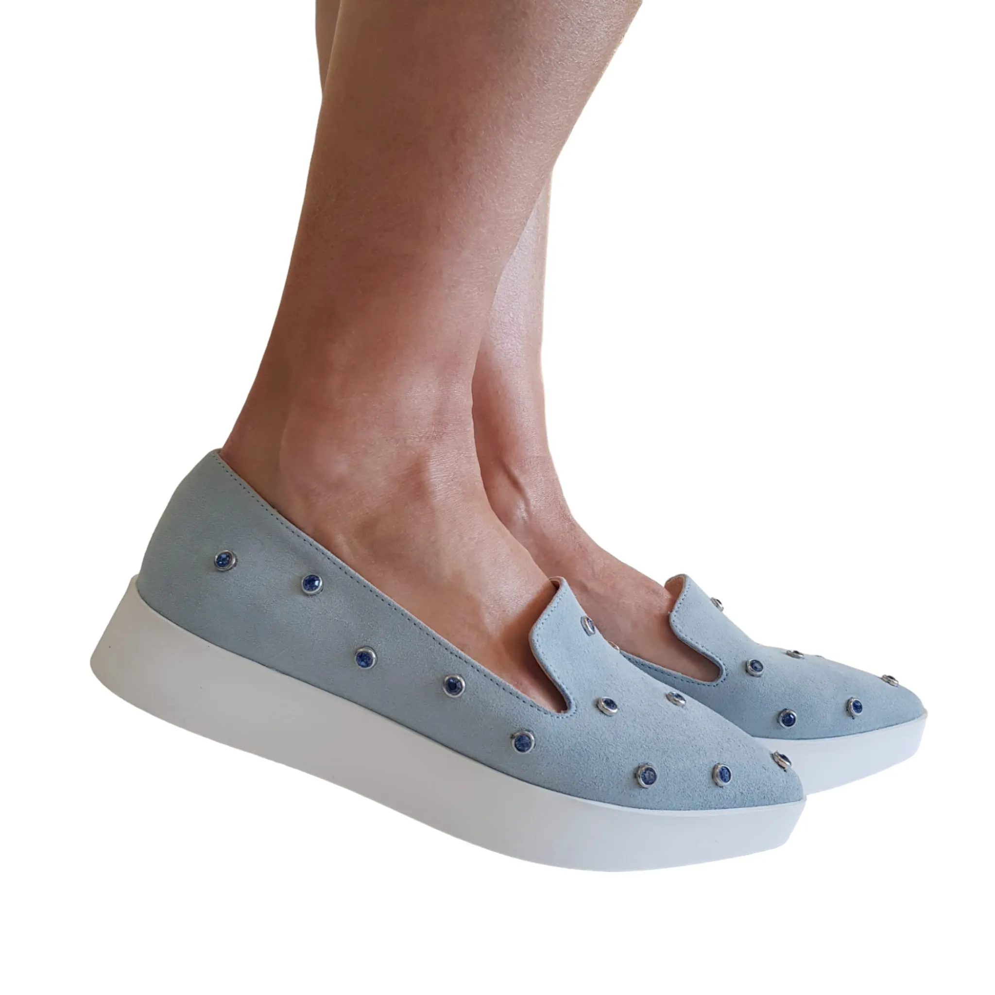 Apepazza Mocassino Donna Celeste rif.688