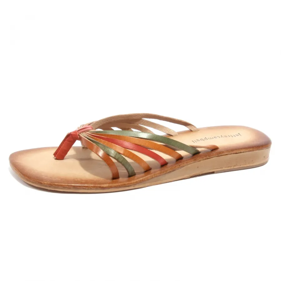 B2208 infradito donna JEFFREY CAMPBELL TOLUCA LEA MULTI flip flops woman