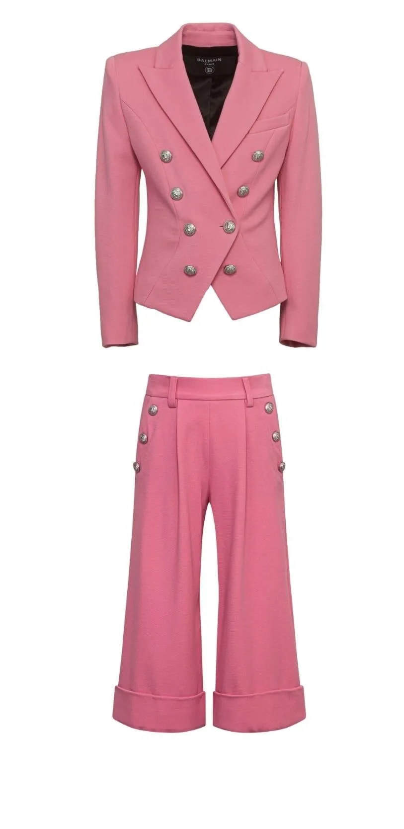Balmain completo in punto Milano blazer + pantalone