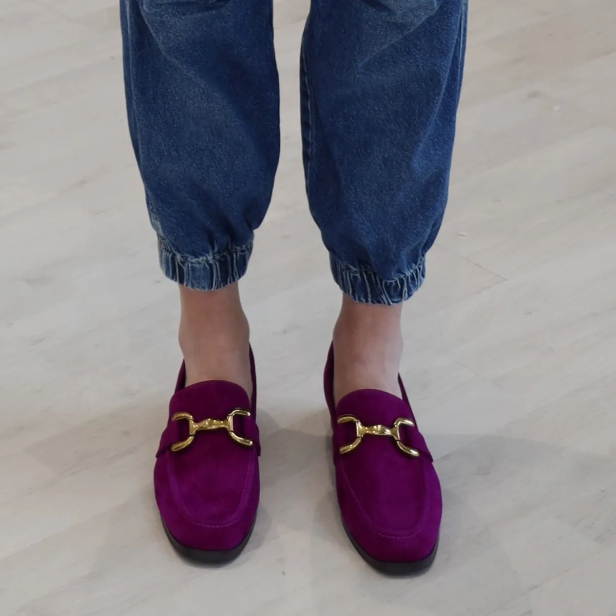 BIBI LOU 572-Z30VK MORAD MOCASSINO MORSETTO FUXIA  