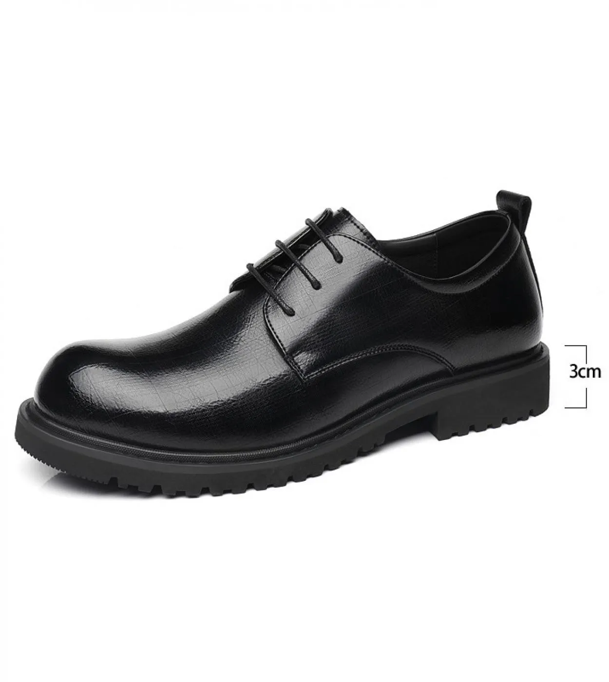 Big Scalp 8cm Scarpe eleganti da uomo daffari Tacco nascosto 6cm Tacchi alti da uomo British Casual Scarpe derby da uomo Scarpa