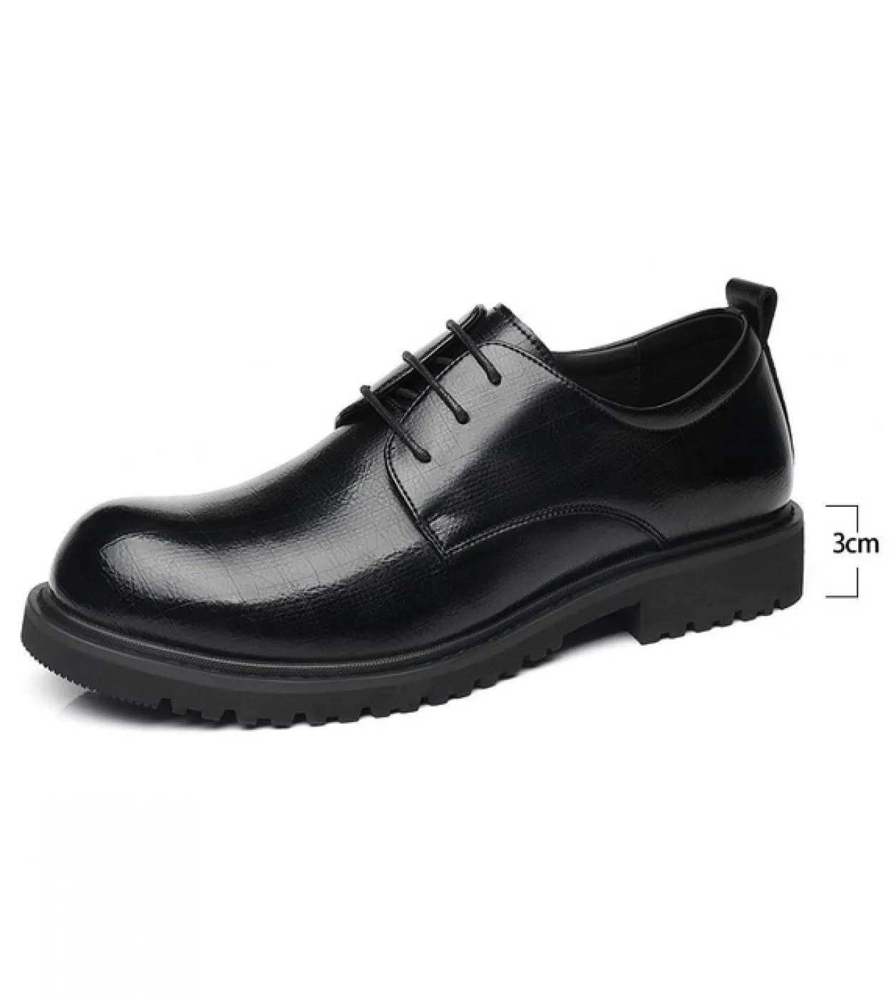 Big Scalp 8cm Scarpe eleganti da uomo daffari Tacco nascosto 6cm Tacchi alti da uomo British Casual Scarpe derby da uomo Scarpa