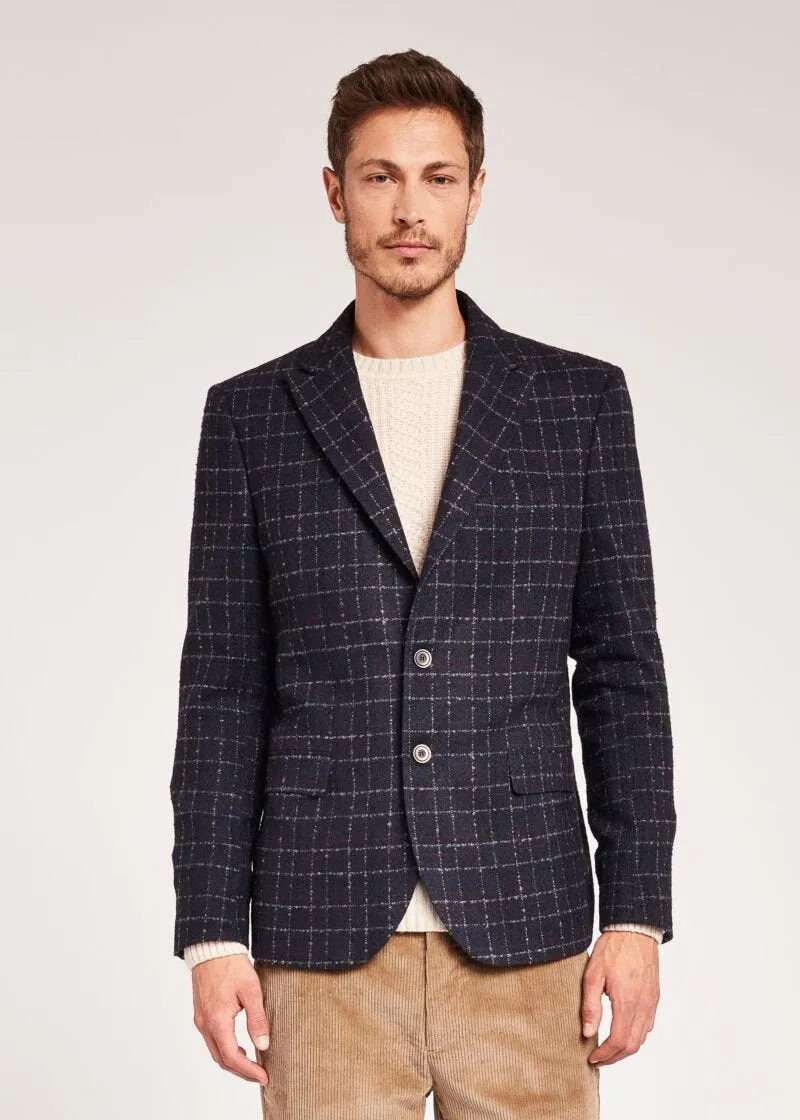 Blazer con motivo check