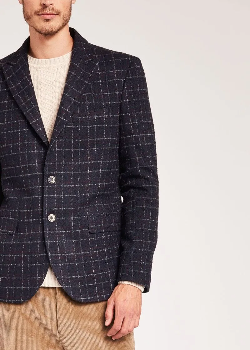 Blazer con motivo check