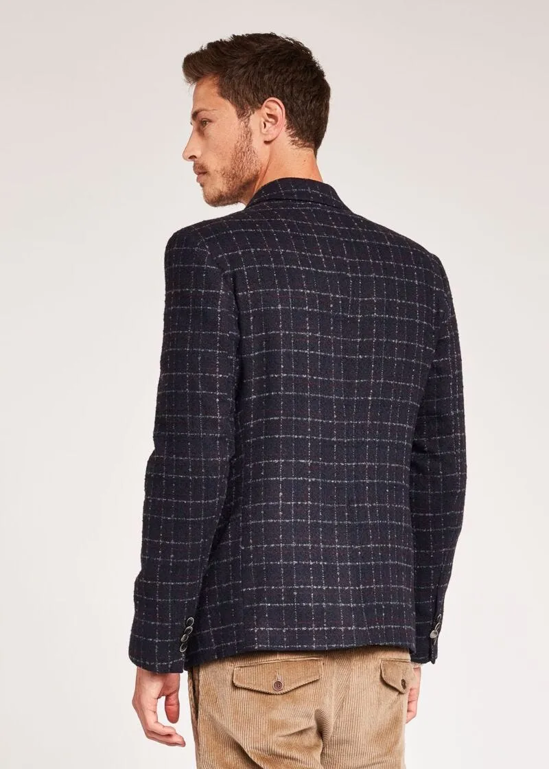 Blazer con motivo check