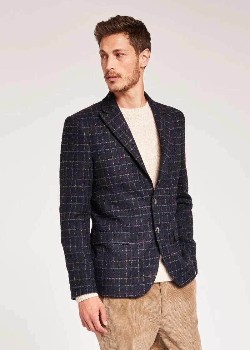 Blazer con motivo check