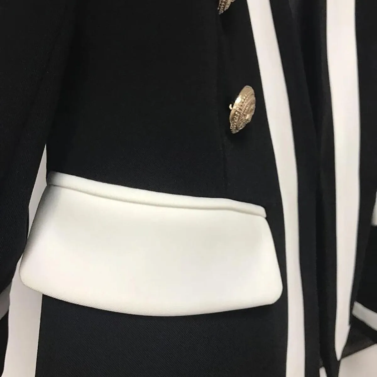 Blazer da donna bianco nero Giacca blazer bianca nera Giacca designer Blazer Blazer bianchi