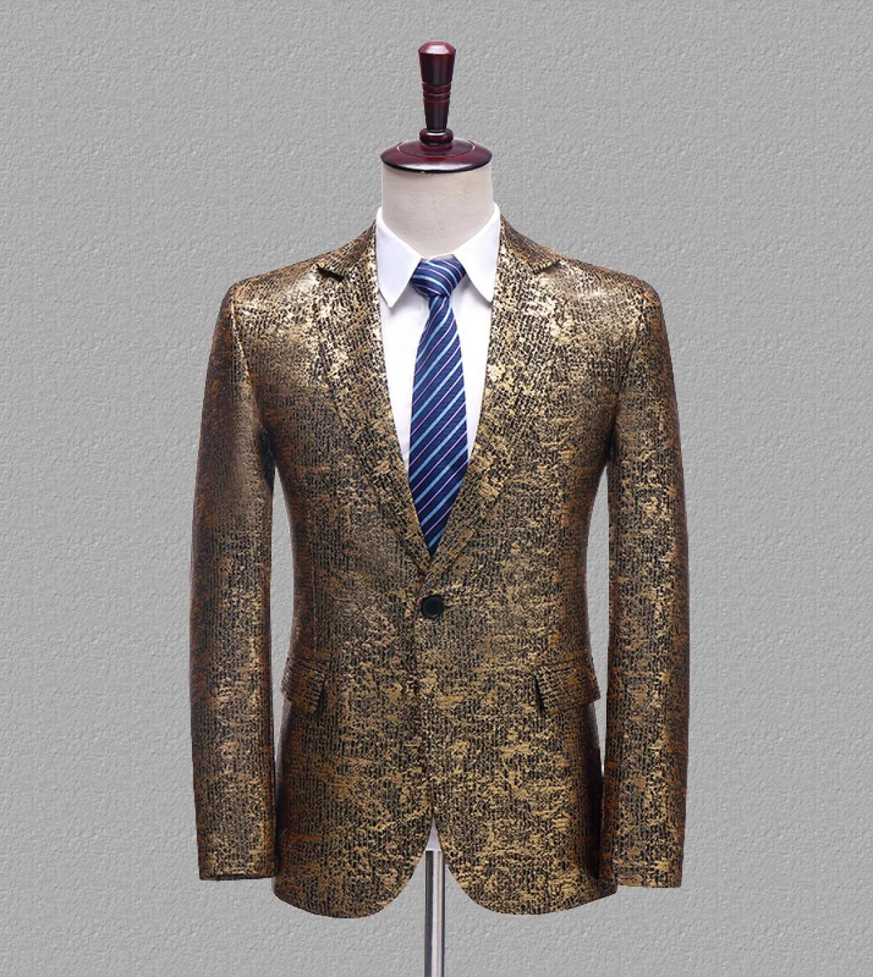 Blazer da uomo lucido Blazer da uomo argento Blazer da uomo lucido Performance Ball Blazer nero