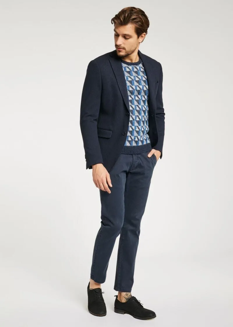 Blazer in viscosa armaturata