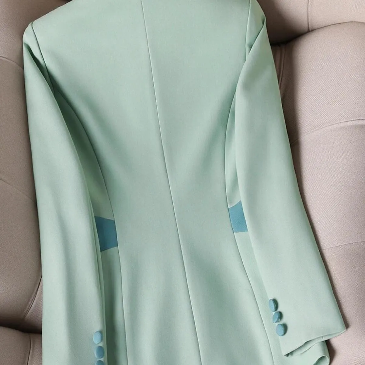 Blazer verde Donna Blazer da donna d'affari Giacche Verde Blazer verde Donna Blazer moda