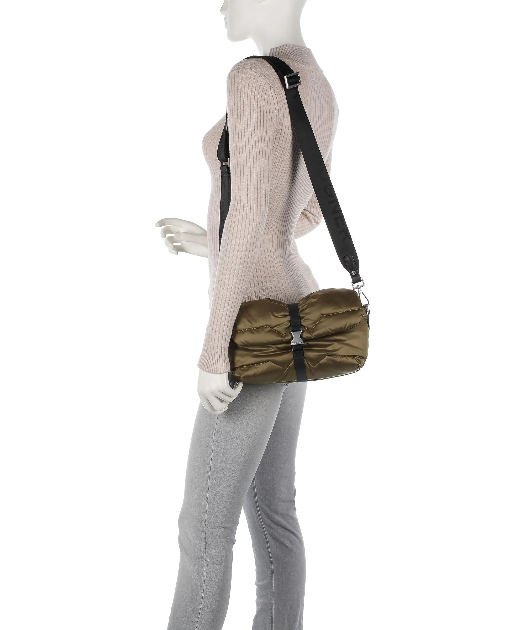  Bogner Morzine Sole Borsa a tracolla poliestere cachi  