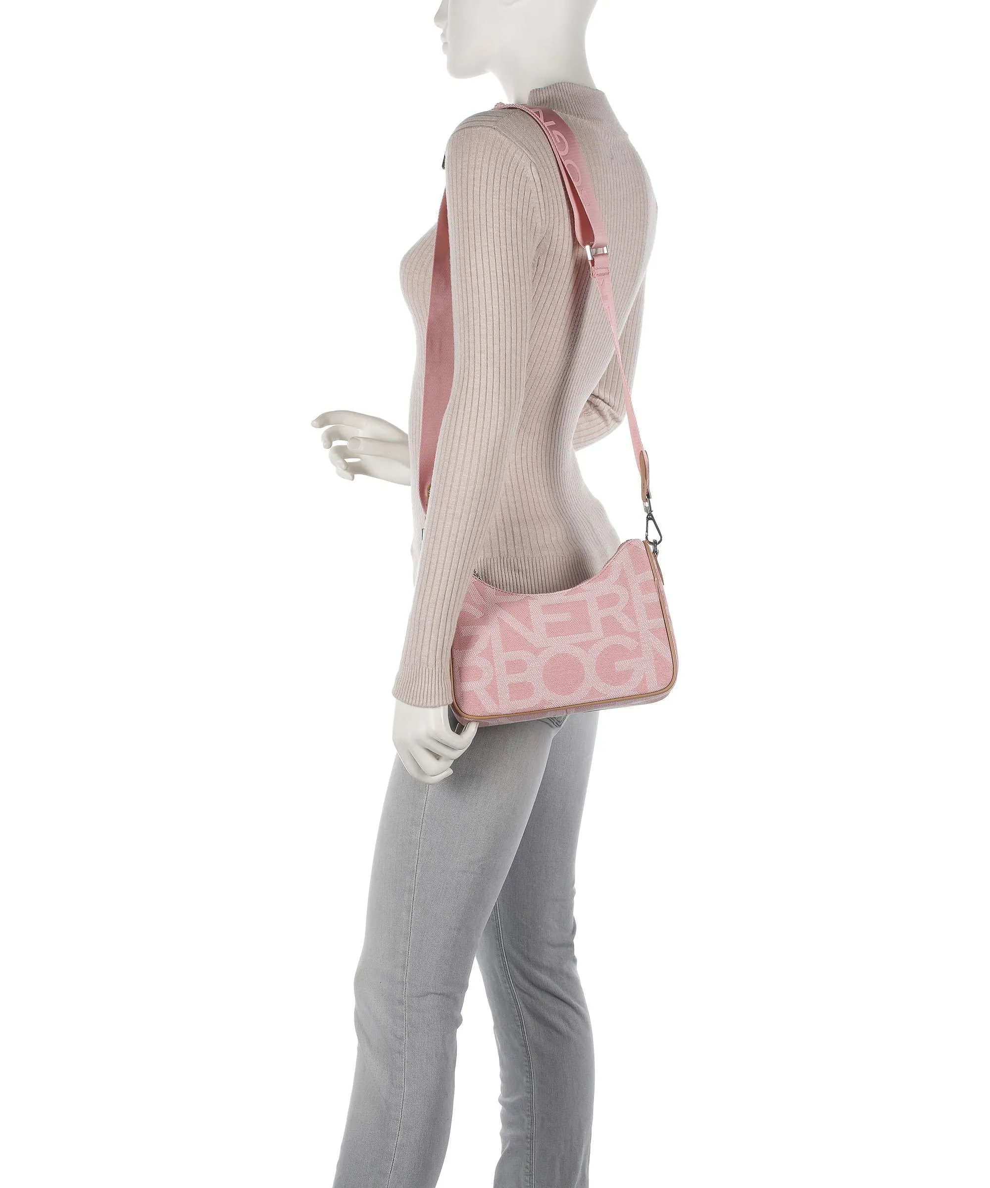  Bogner Pany Lora Borsa a spalla tissu rosa  