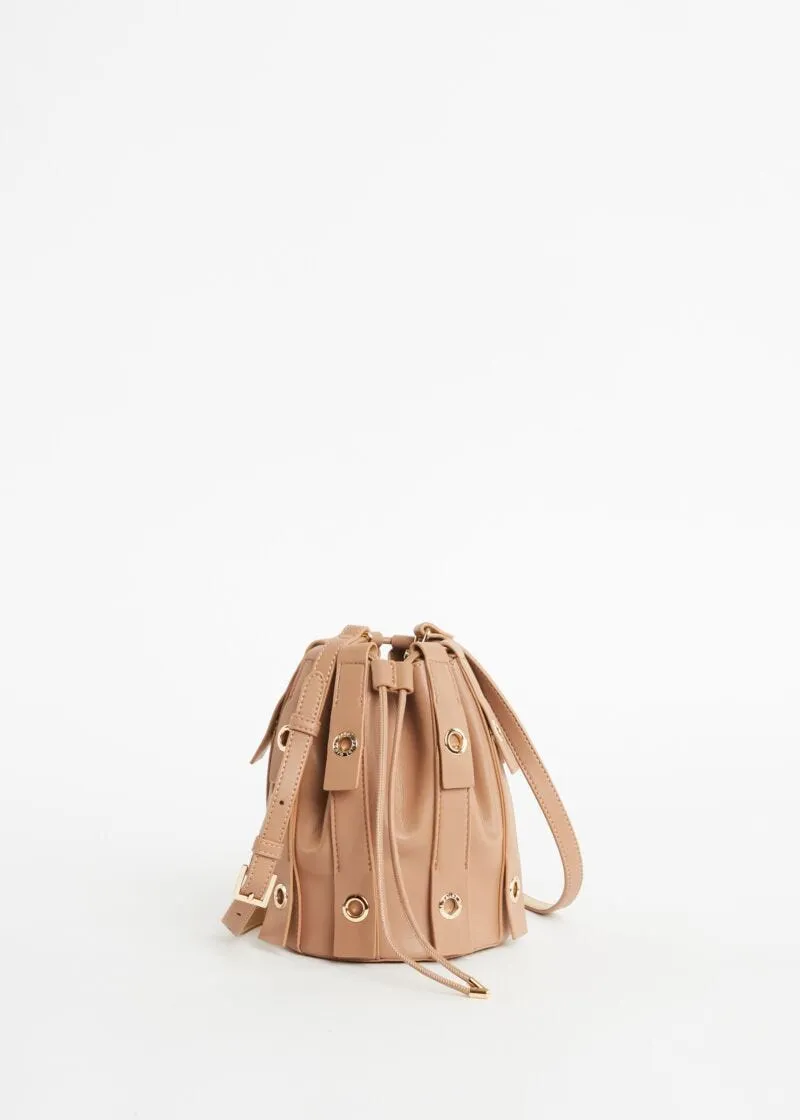 Borsa a secchiello in ecopelle