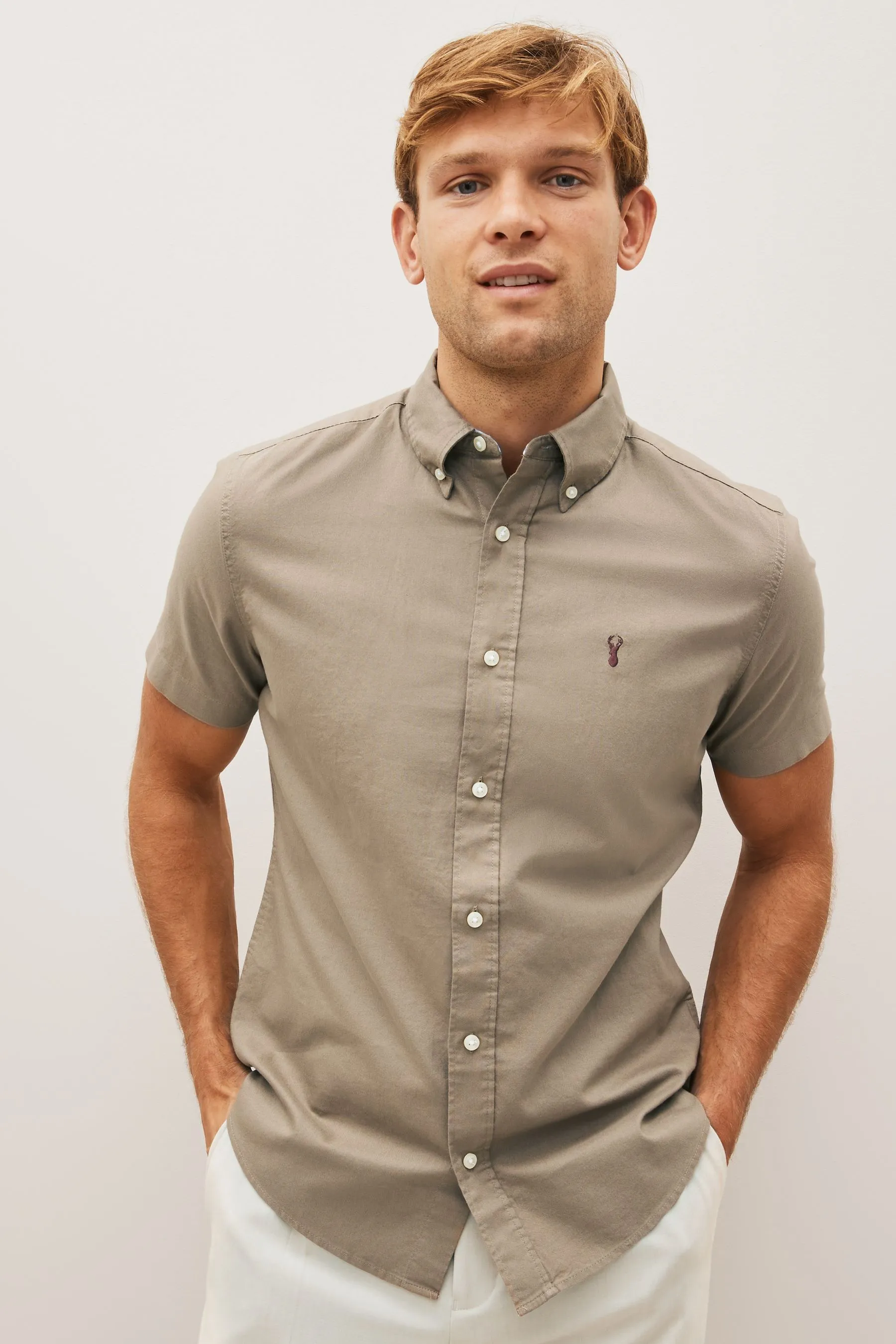 Camicia Oxford a maniche corte