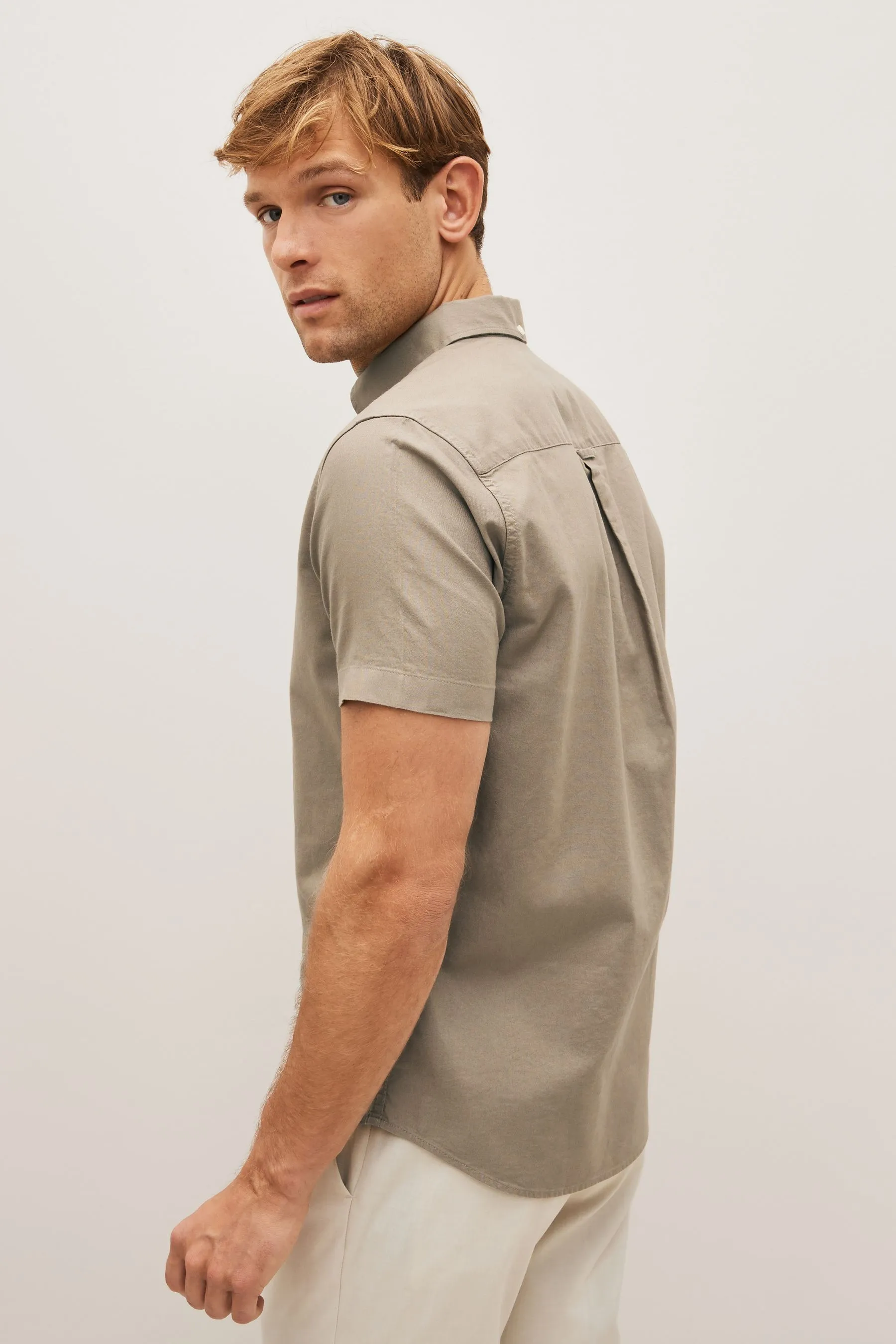 Camicia Oxford a maniche corte