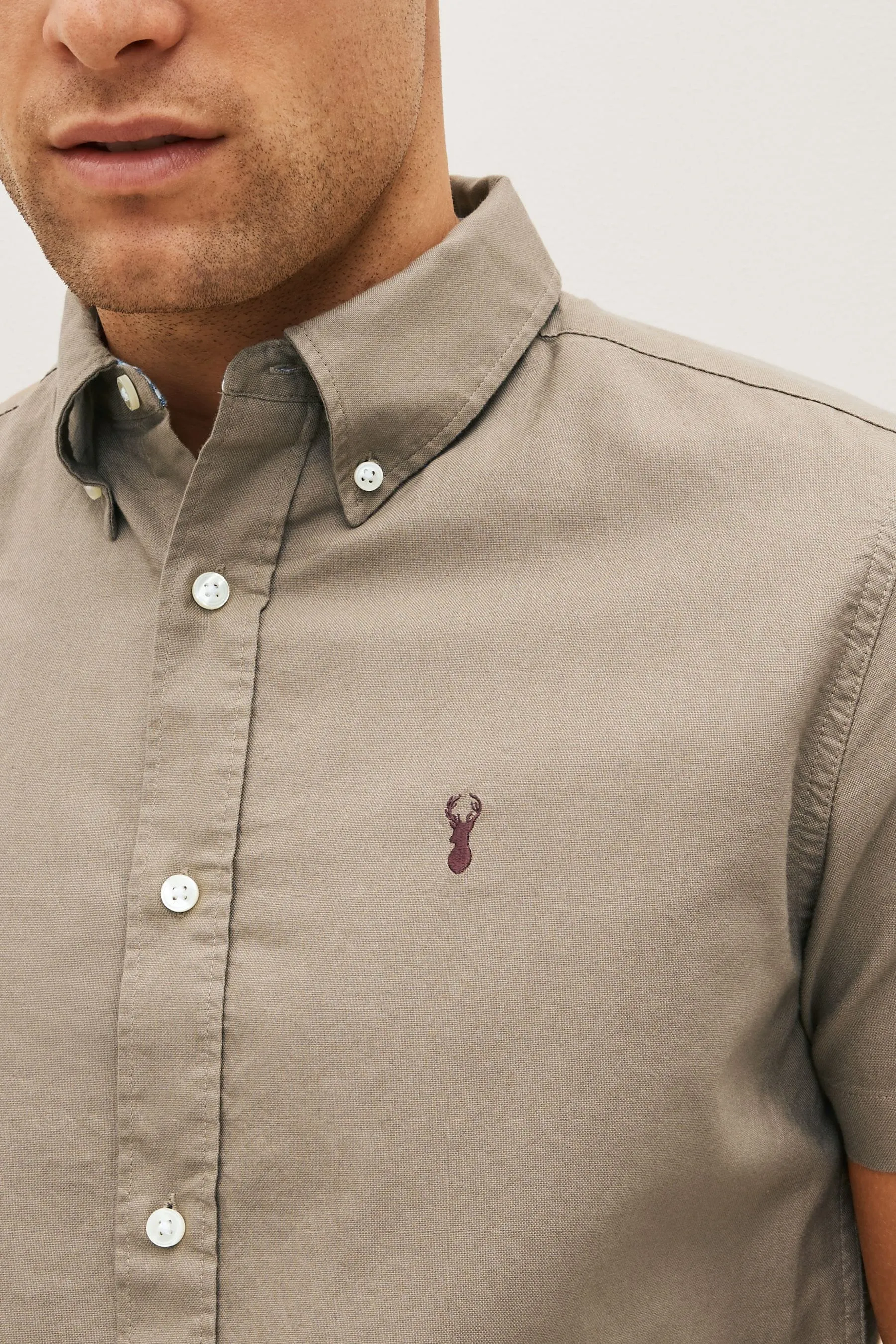 Camicia Oxford a maniche corte