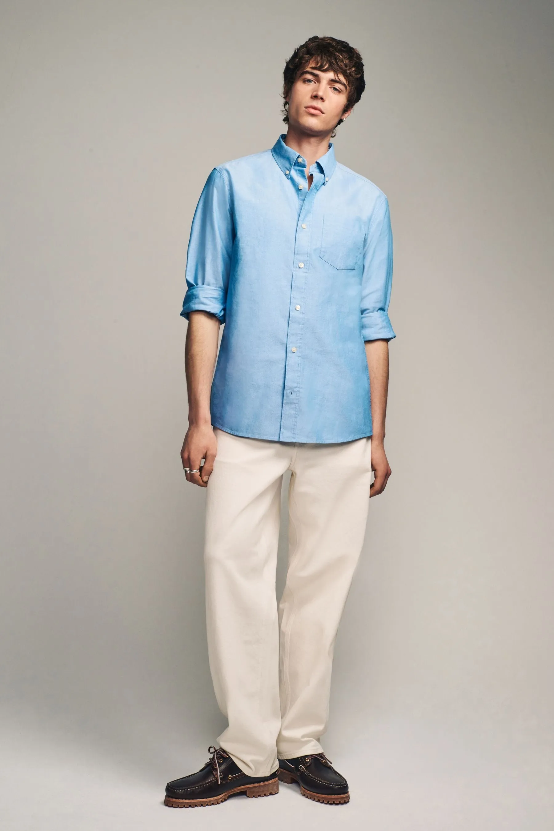 Camicia Oxford a maniche lunghe