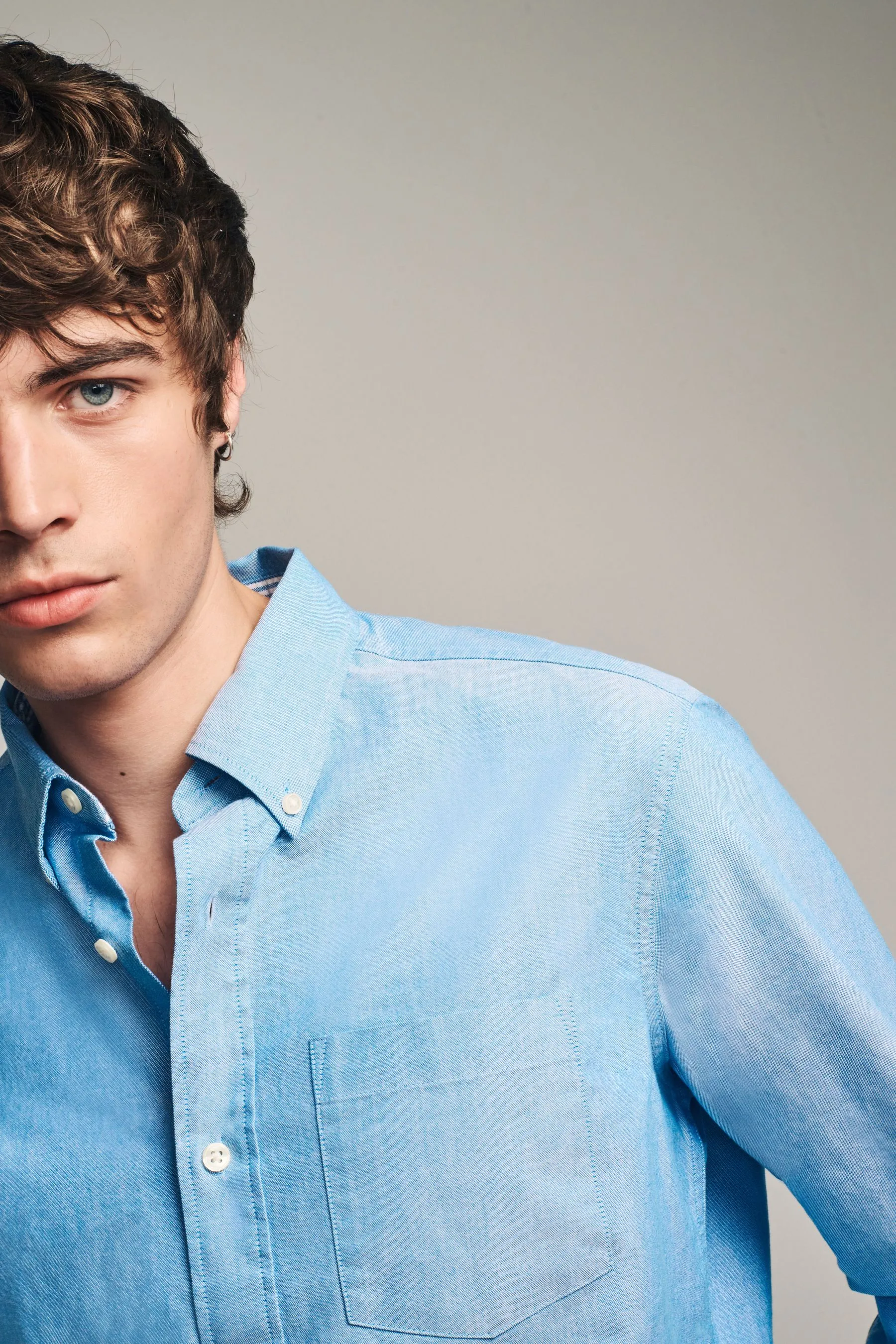 Camicia Oxford a maniche lunghe