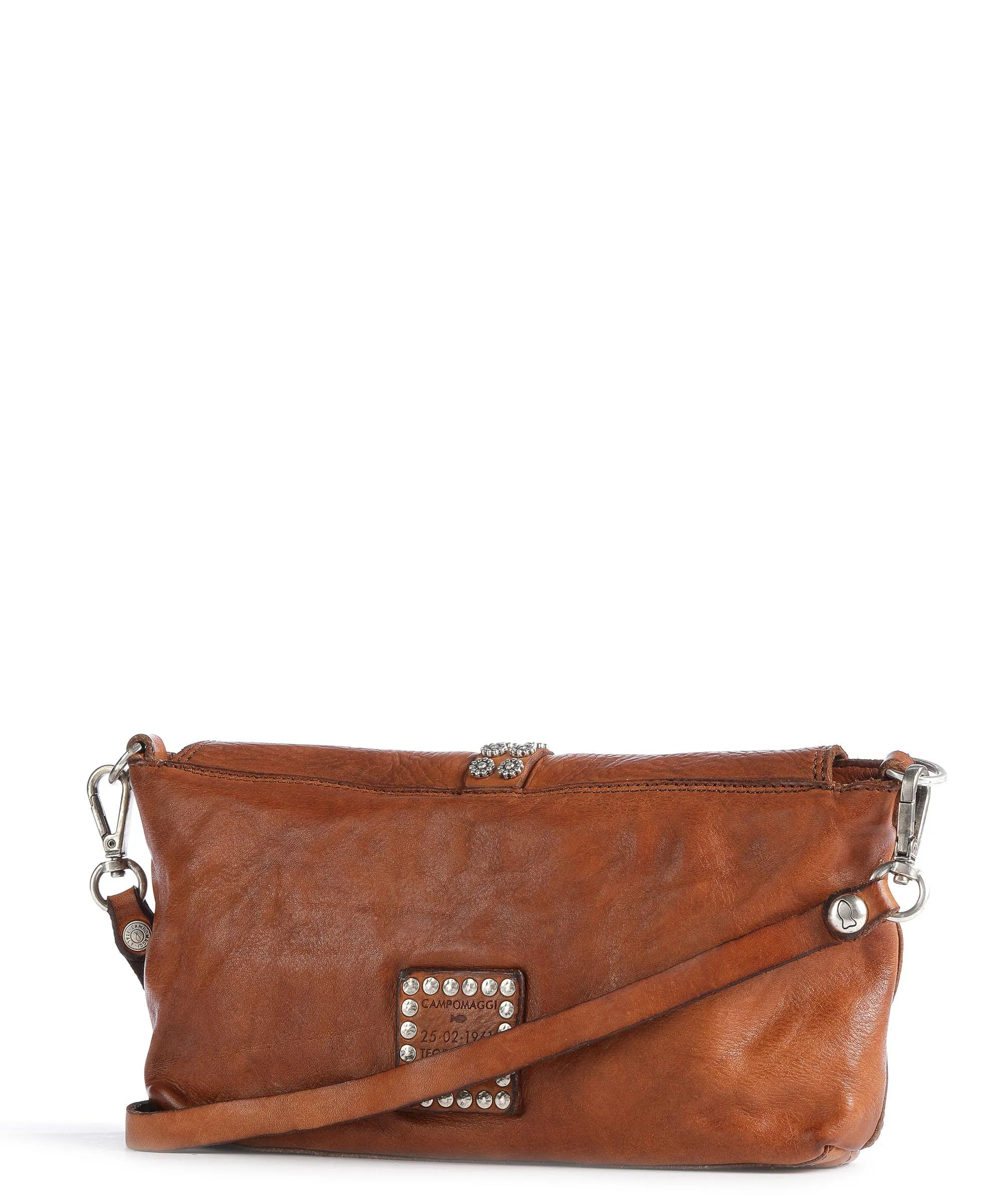  Campomaggi Prestige Borsa a tracolla pelle di vacchetta grana cognac  