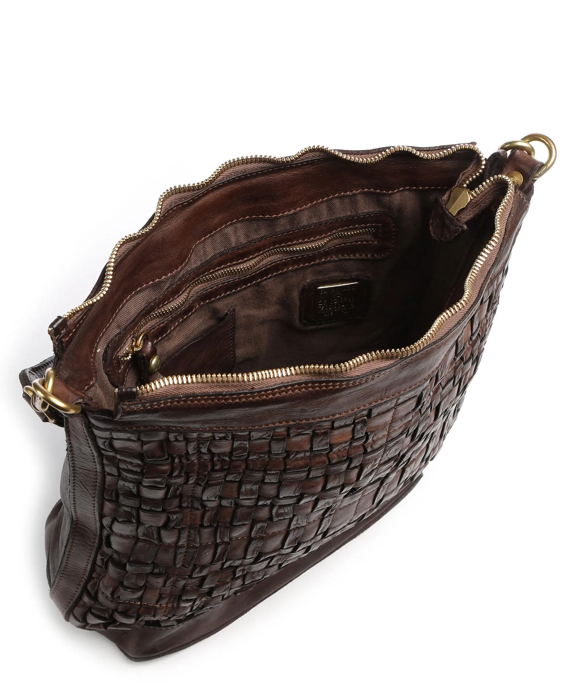  Campomaggi Prestige Borsa hobo pelle di vacchetta finemente grana marrone scuro  