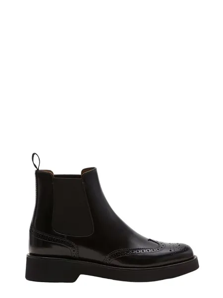 Church's Stivaletto Chelsea Brogue in Pelle Lucida Fumé