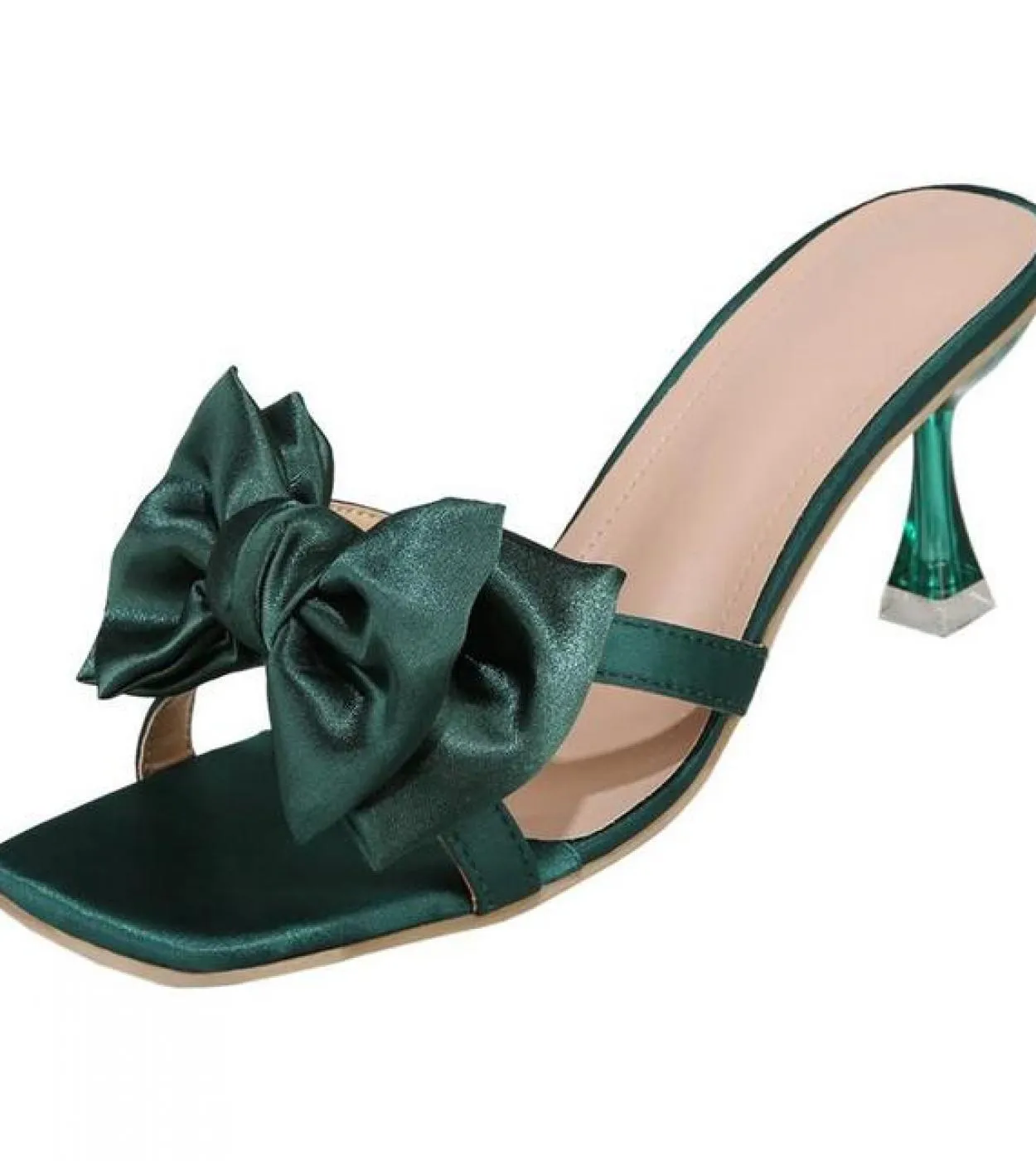 Comemore Shoes Woman Sandal 2023 Women Slippers Casual Rubber Flip Flops Butterfly Knot Heeled Slides Luxury Indoor Zapa