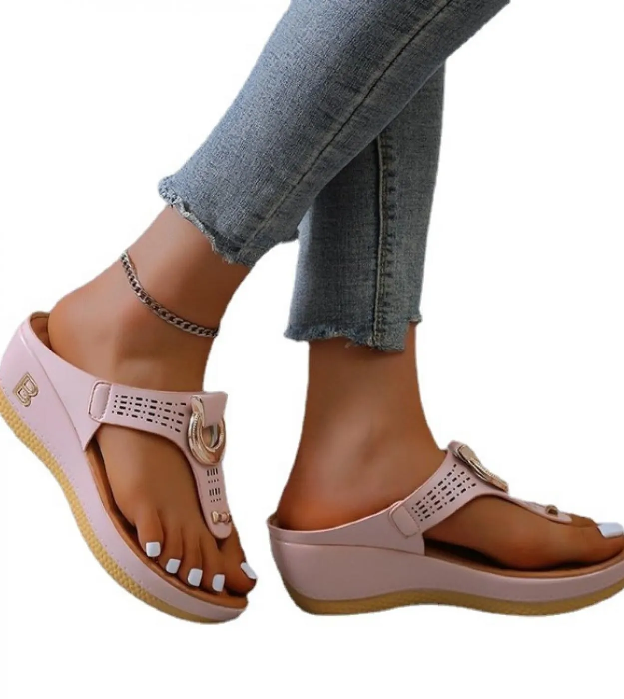 Comfortable Slippers Cute Sandals Plu Size 3543 Chaussure Femmewomen New Summer Sandals Open Toe Beach Shoes Flip Flops