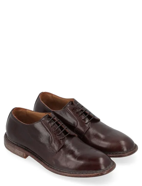 Derby Moma in pelle marrone