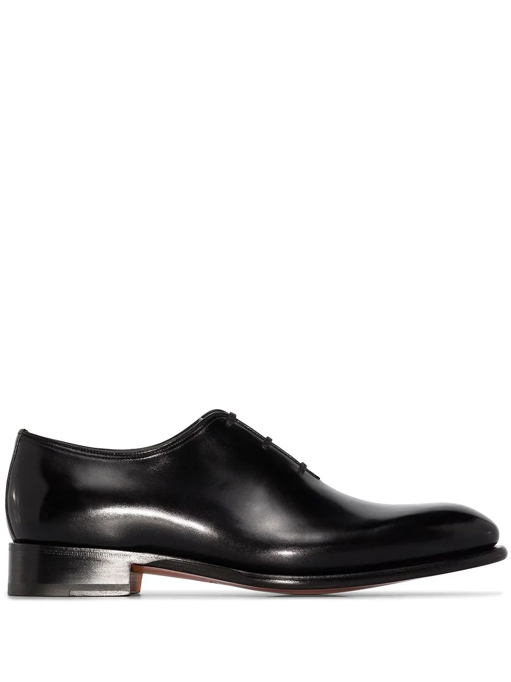 Derby oxford in nero Santoni - uomo