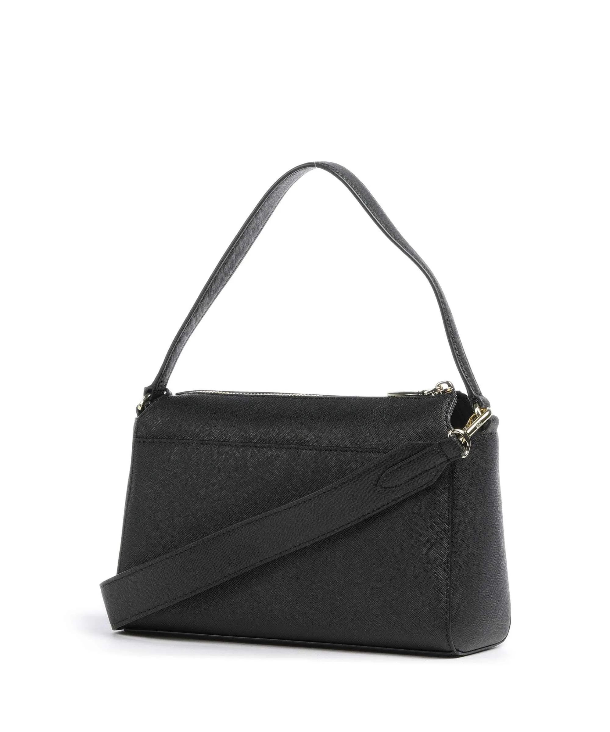  DKNY Belle Borsa a spalla pelle di vacchetta saffiano nero  