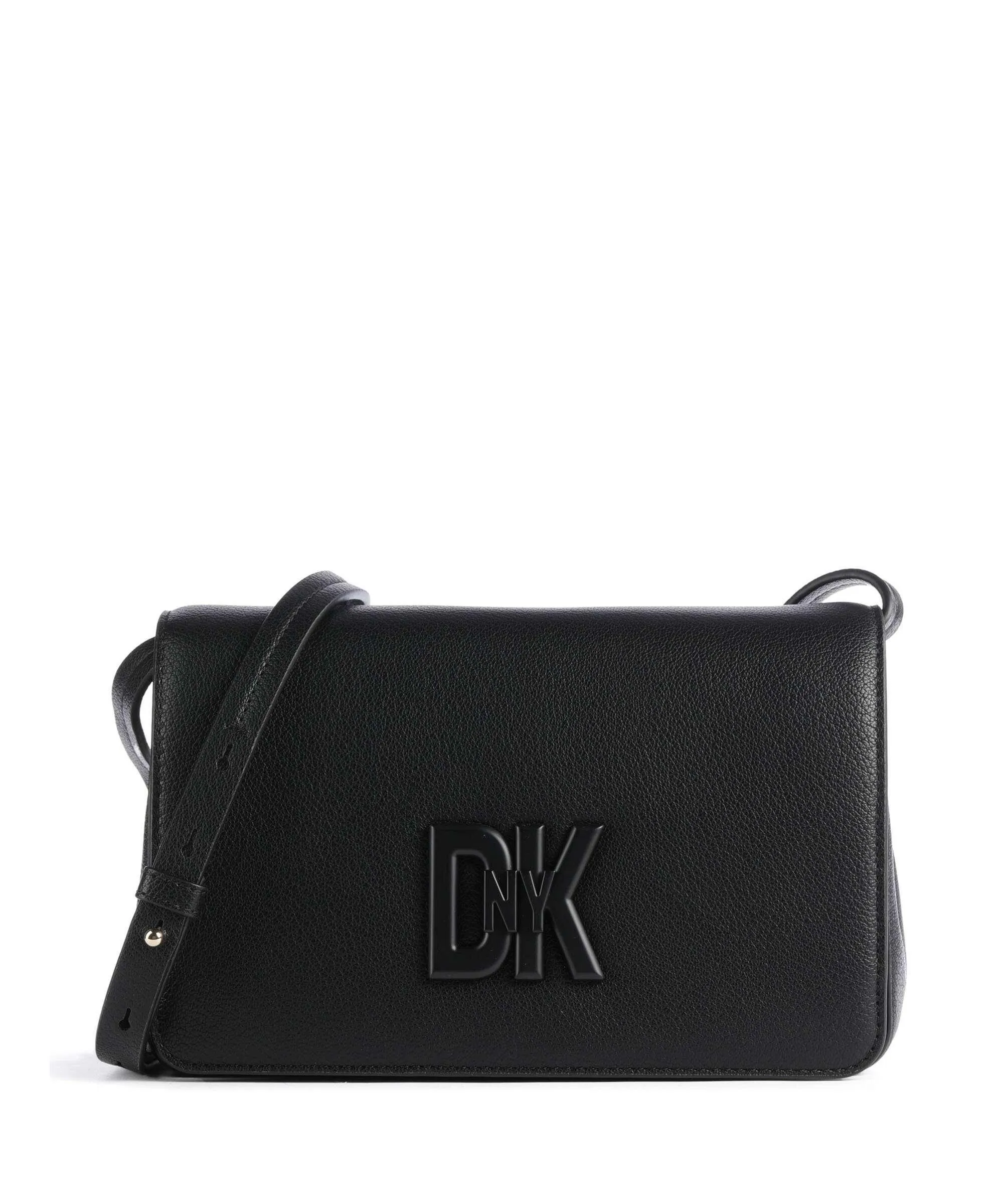  DKNY Milano Seventh Avenue Borsa a tracolla pelle di vacchetta grana nero  