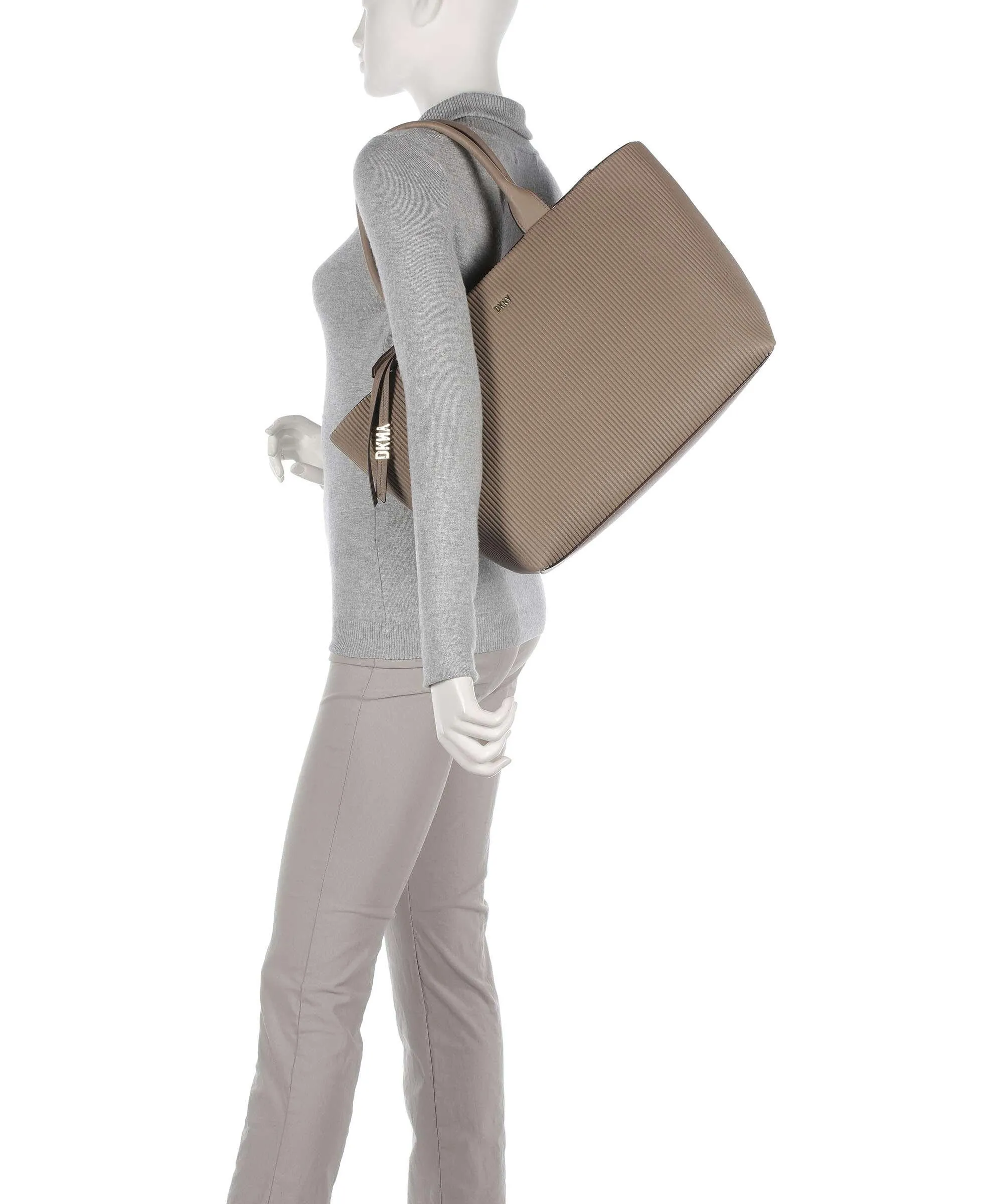  DKNY Shane Borsa shopper pelle sintetica taupe  