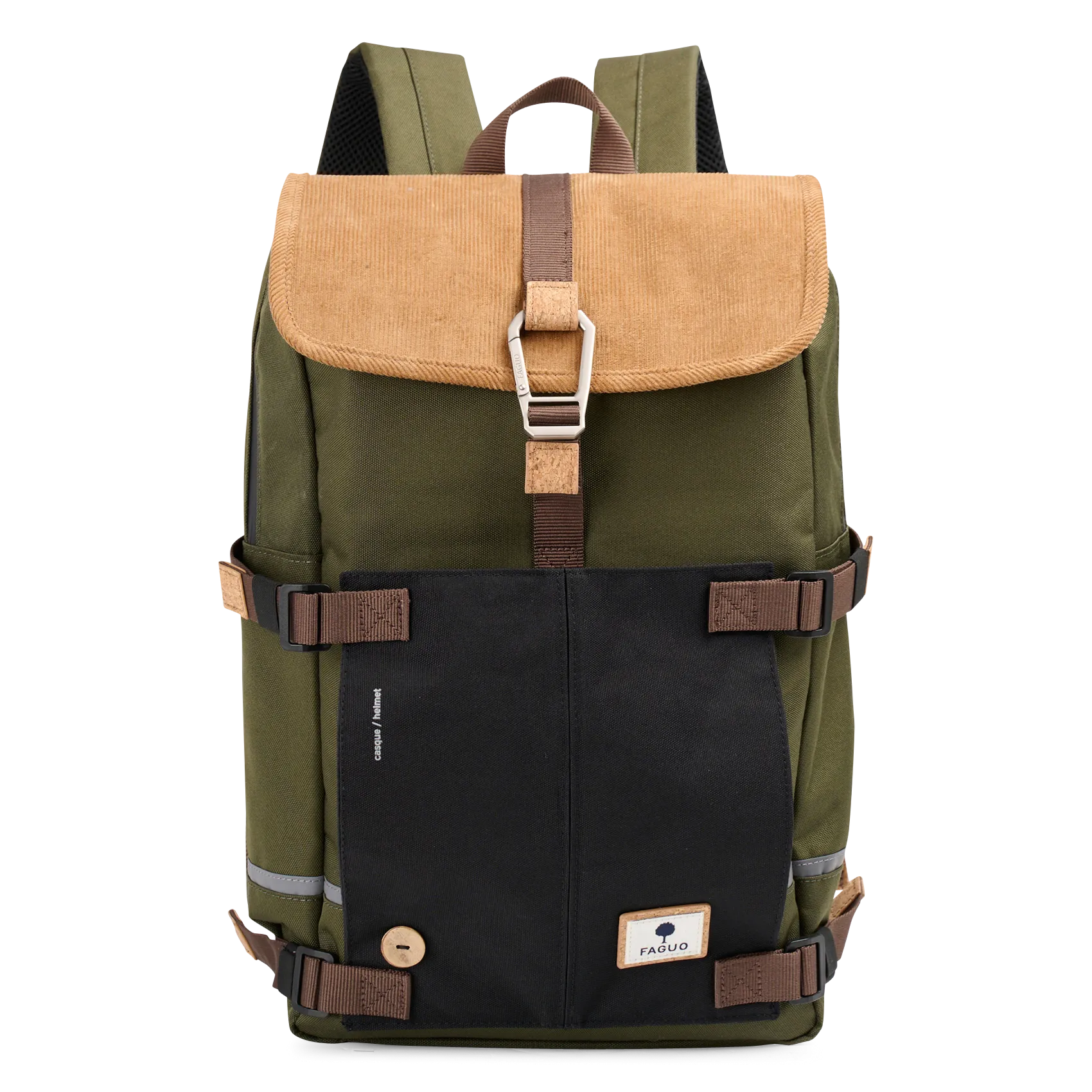  FAGUO   COMMUTER - Zaino vegano | Kaki