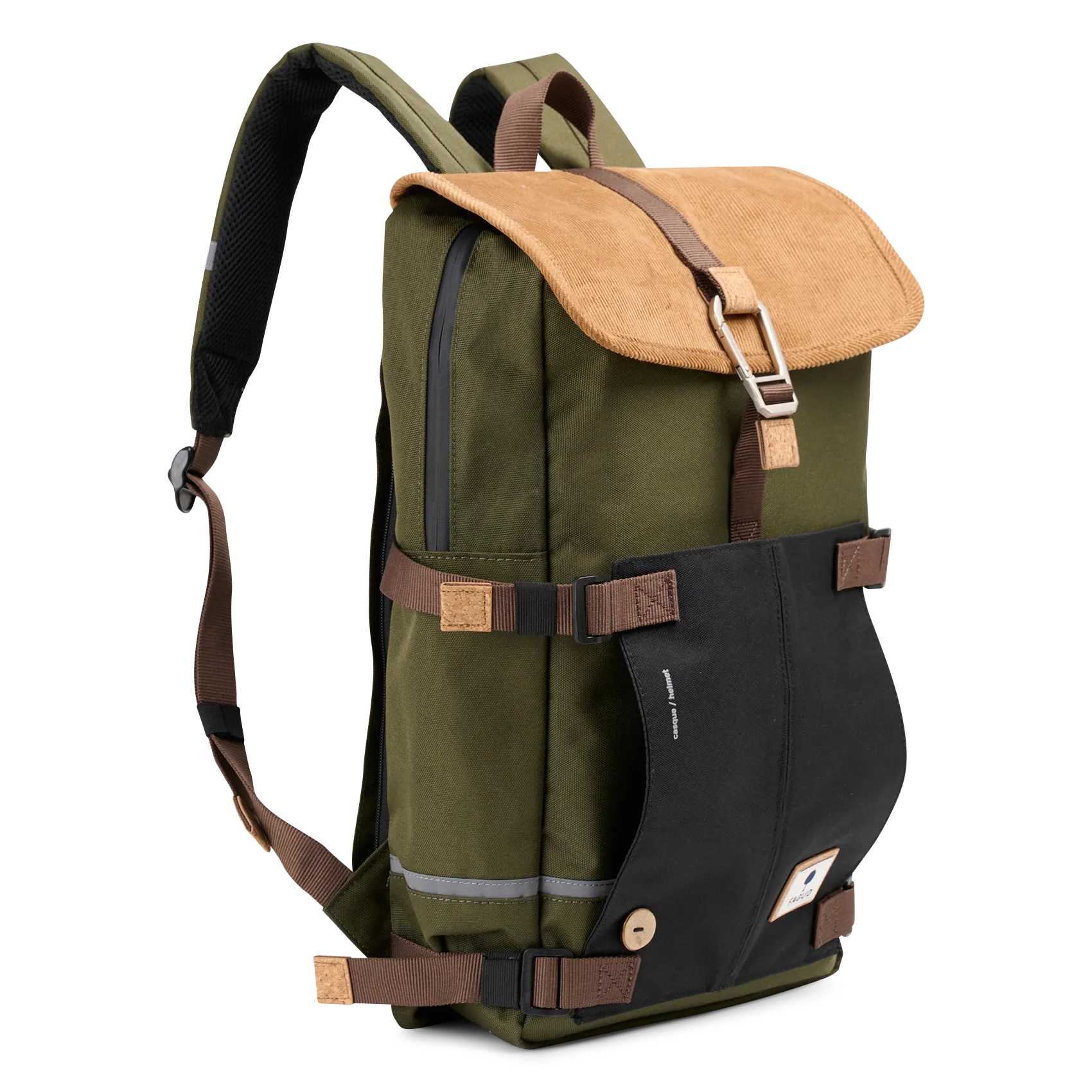  FAGUO   COMMUTER - Zaino vegano | Kaki