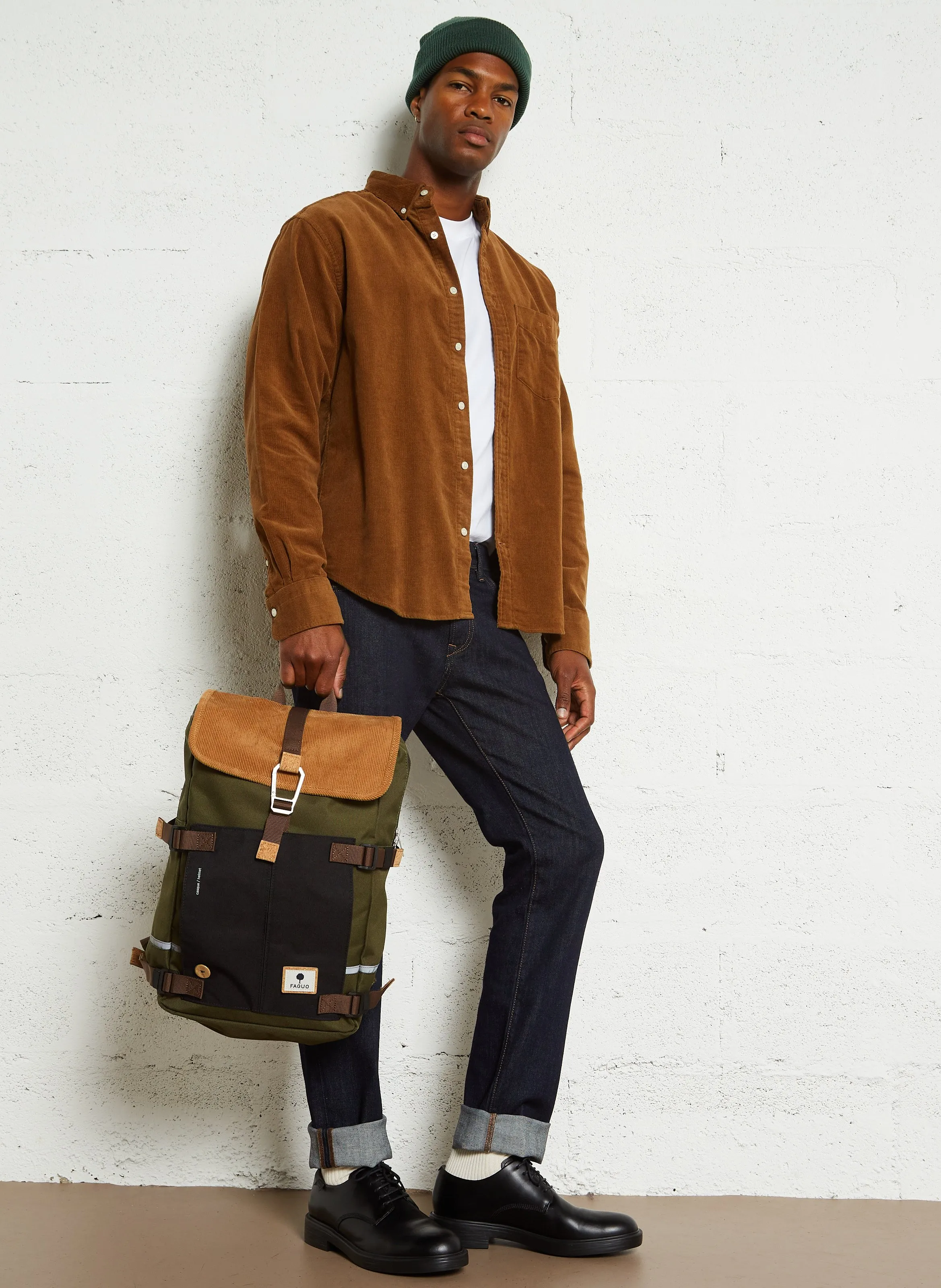  FAGUO   COMMUTER - Zaino vegano | Kaki