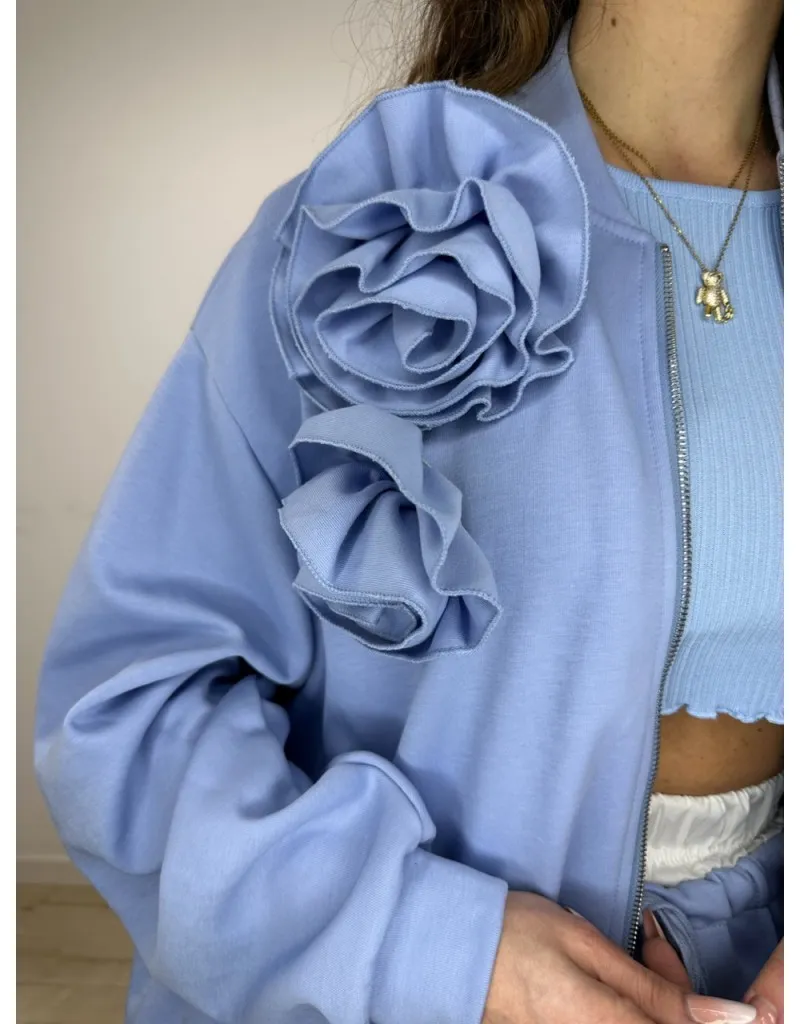 FELPA FLORY LUMINA AZZURRA
