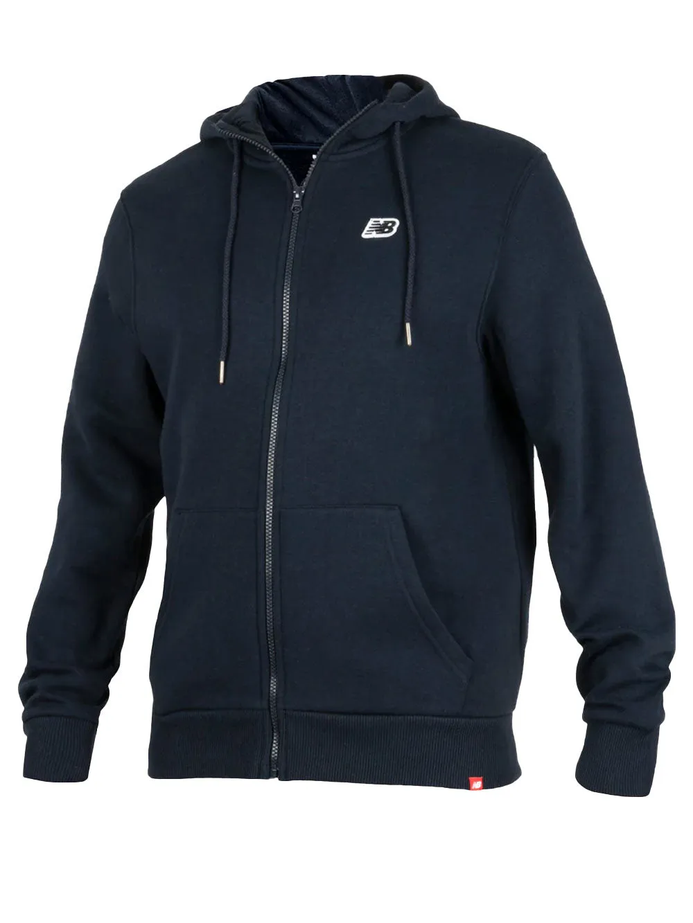Felpa minimal uomo con cappuccio blu